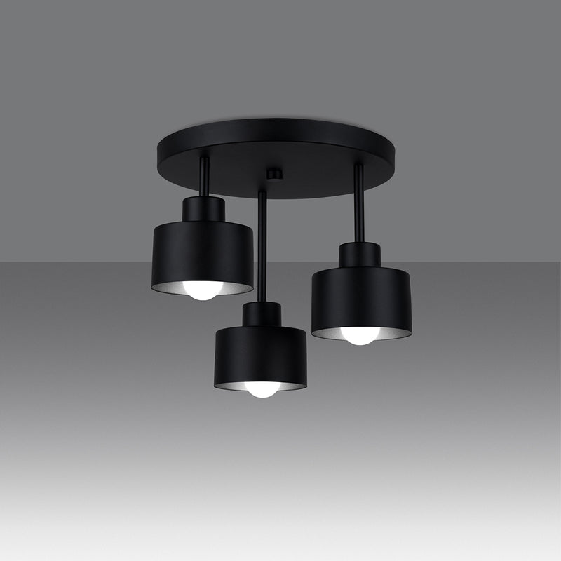 SAVAR 3 ceiling light black