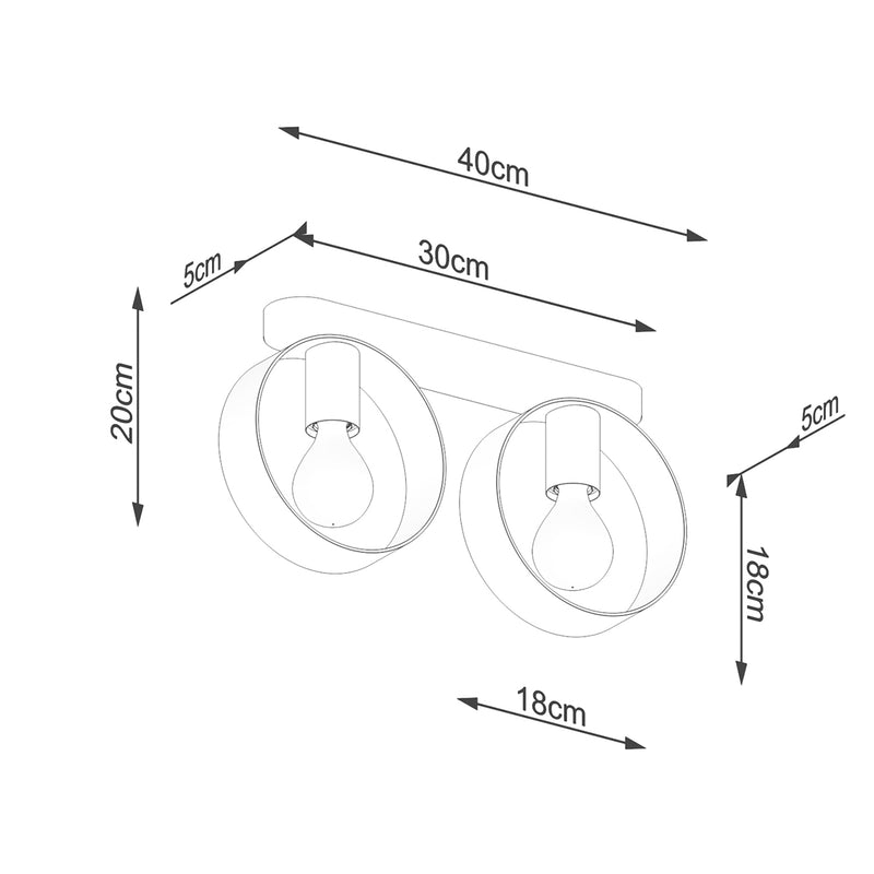 TITRAN 2 ceiling light white