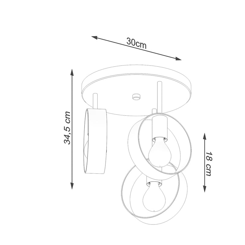 TITRAN 3 ceiling light white