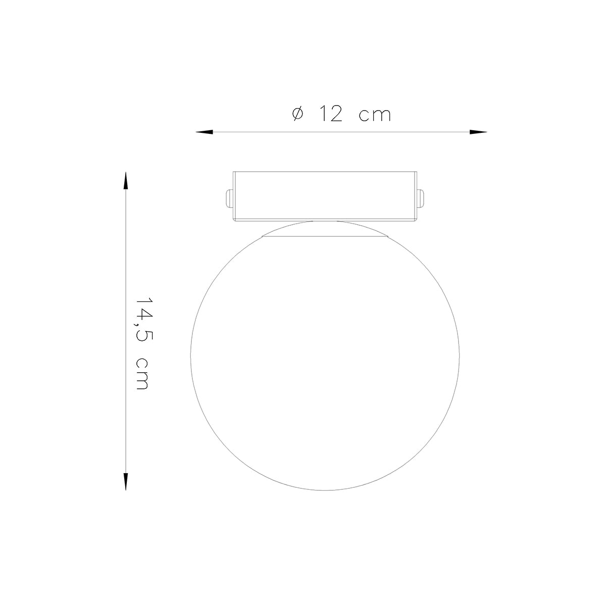 Ceiling light YOLI 1 white