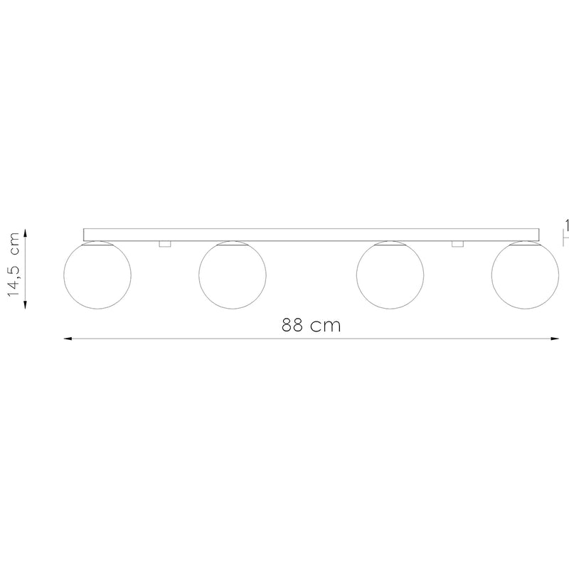 Ceiling light YOLI 4 white