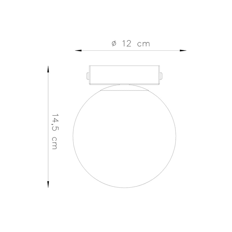 Ceiling light YOLI 1 black