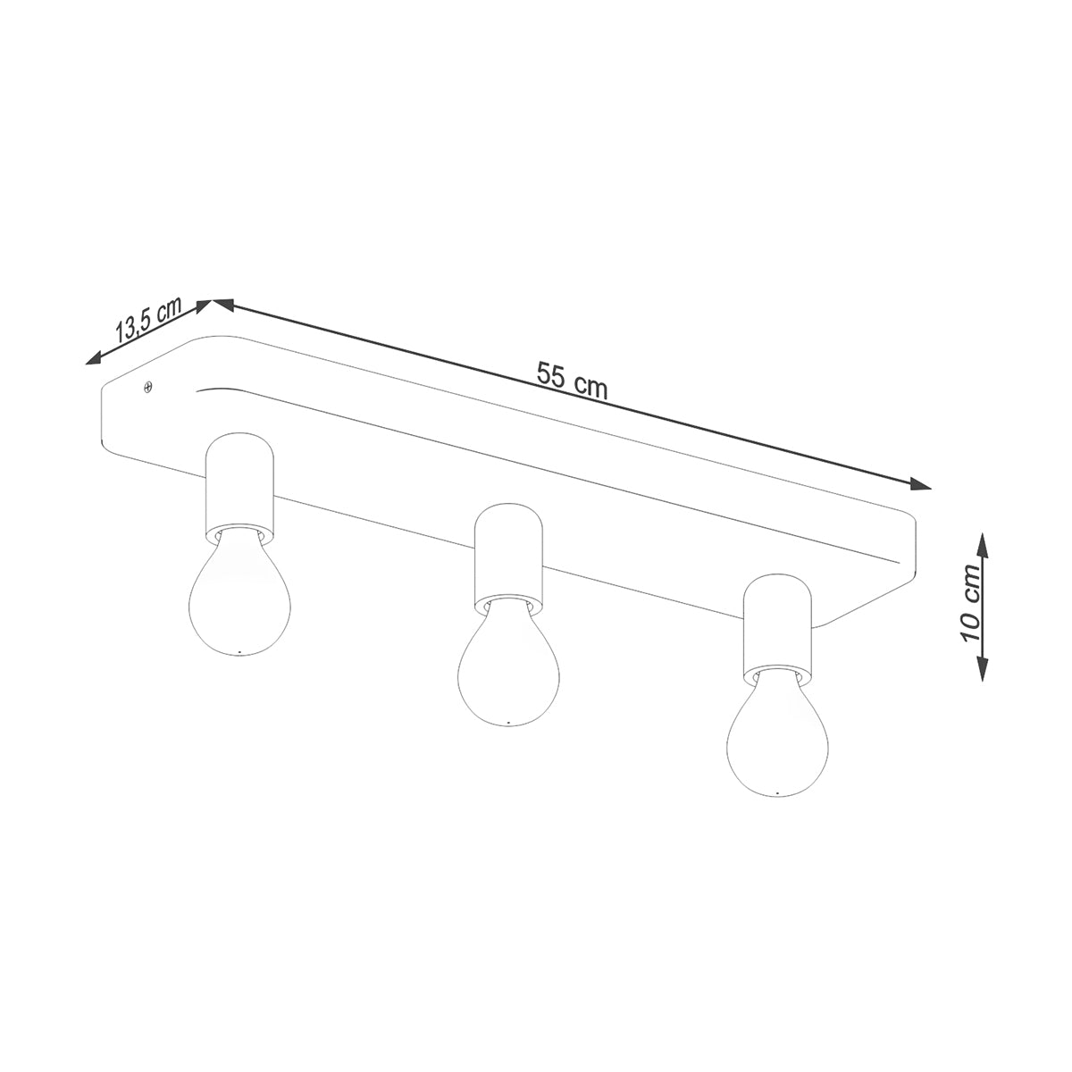 TAVO 3 ceiling light