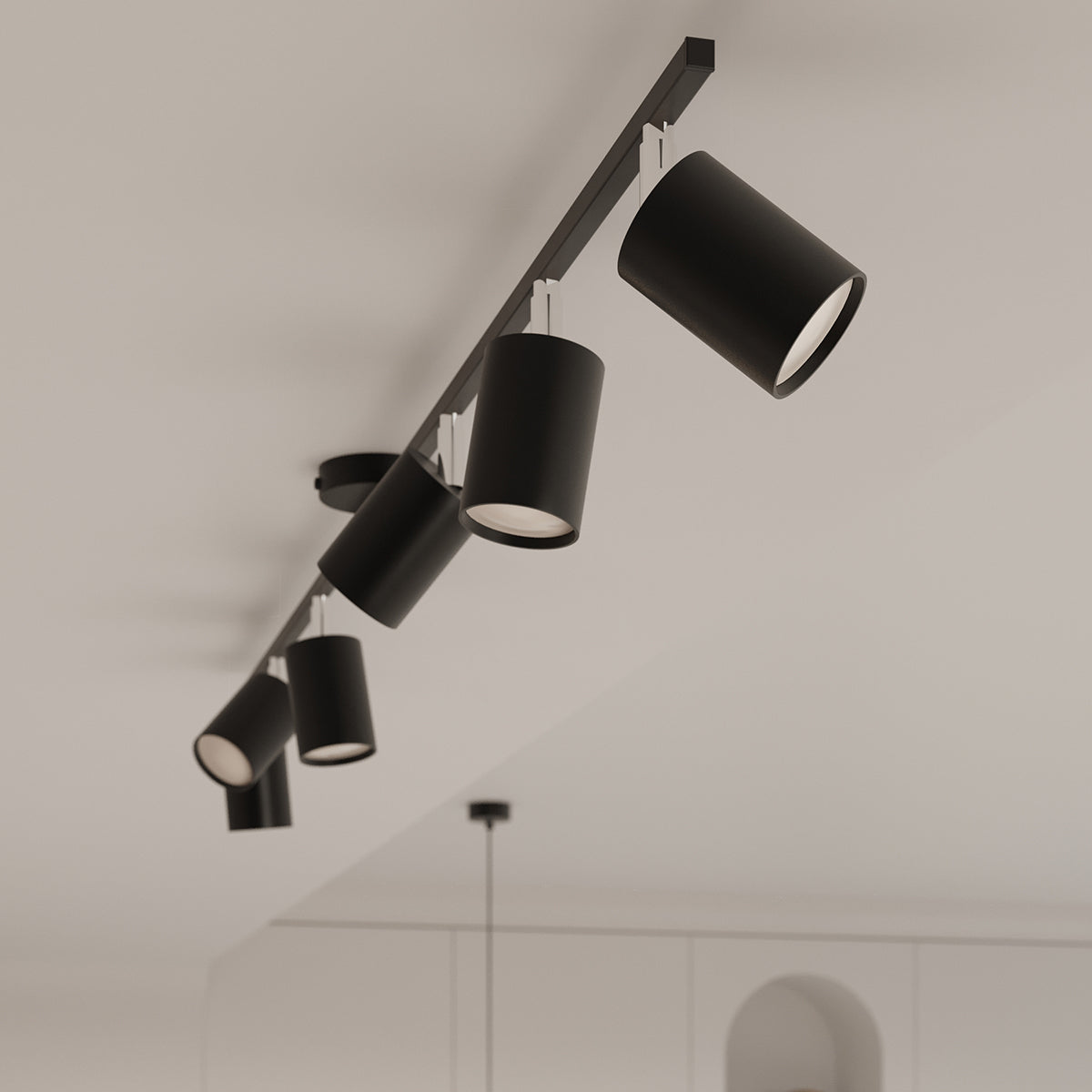 Ceiling light LEMMI 4L black