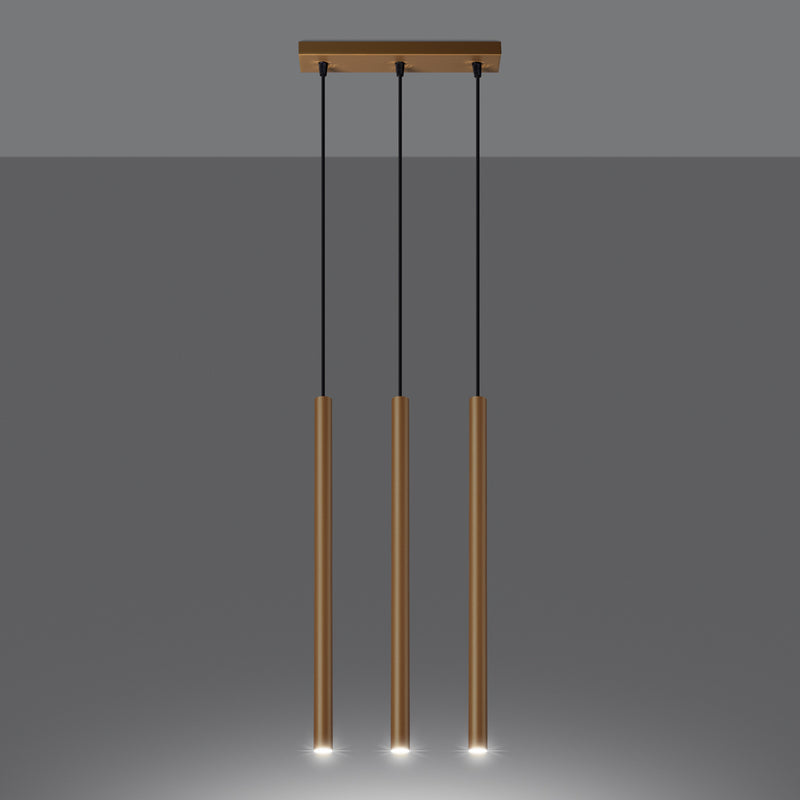Pendant lights PASTELO 3L golden