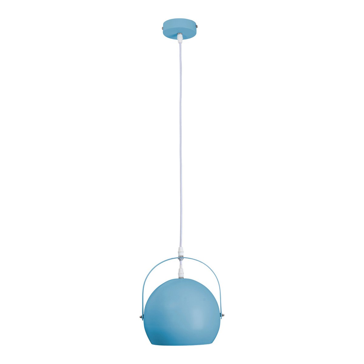 Pendelleuchte "COLORADO" blau Ø ca. 25 cm, Metall, E27-Fassung, Beleuchtung für Wohnzimmer, Esszimmer, Kinderzimmer
