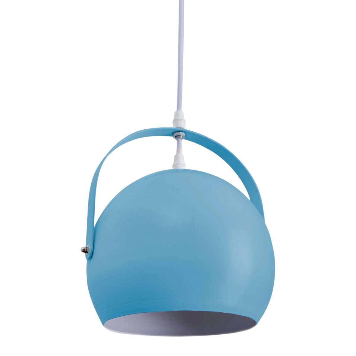 Pendant light "COLORADO" blue Ø approx. 25 cm, metal, E27 socket, lighting for living room, dining room, children's room