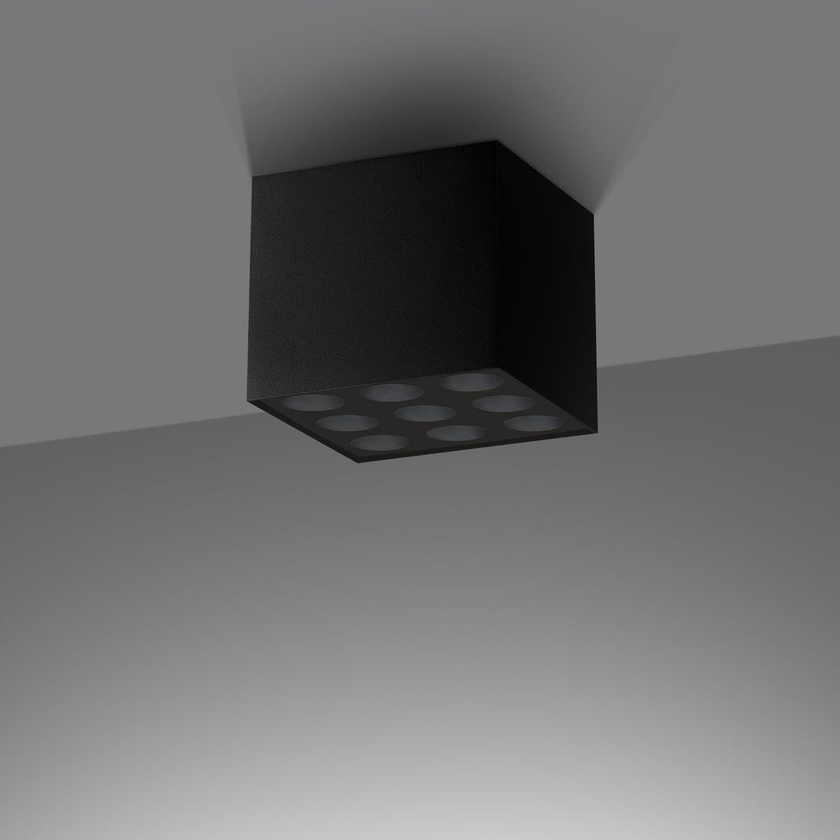 Ceiling light OZZY black LED