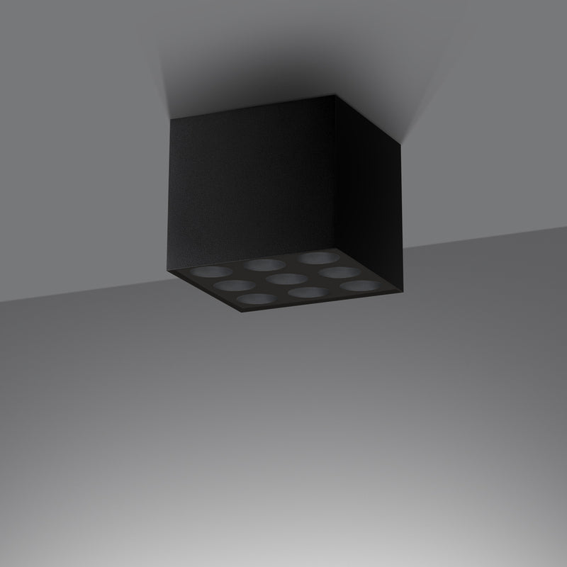Ceiling light OZZY black LED