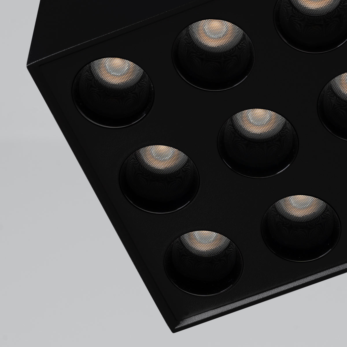 Ceiling light OZZY black LED