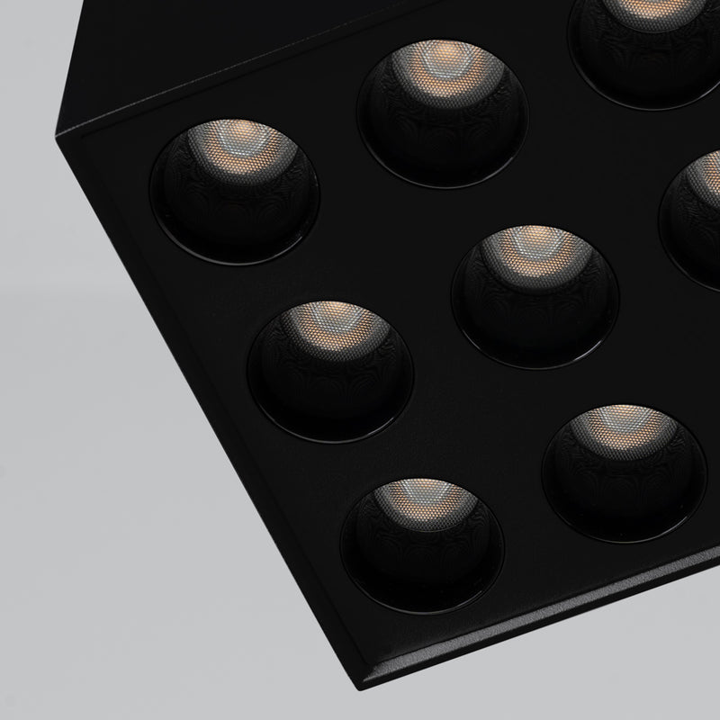 Ceiling light OZZY black LED