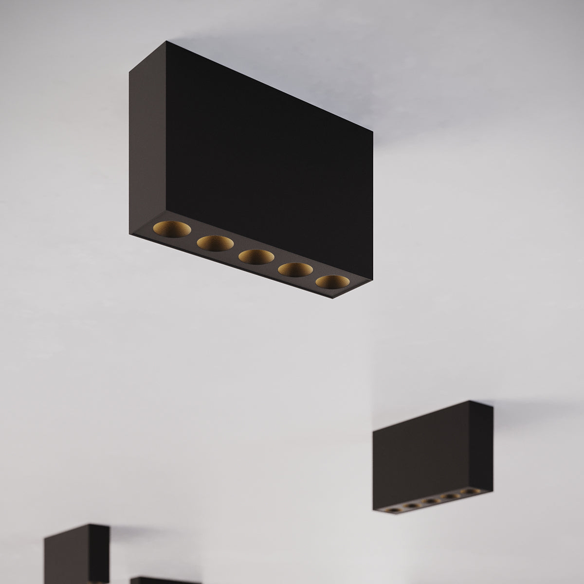 Ceiling light SOLE black LED