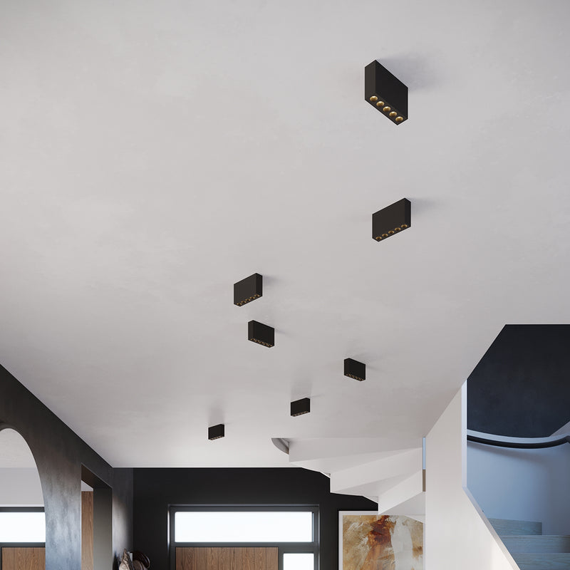 Ceiling light SOLE black LED