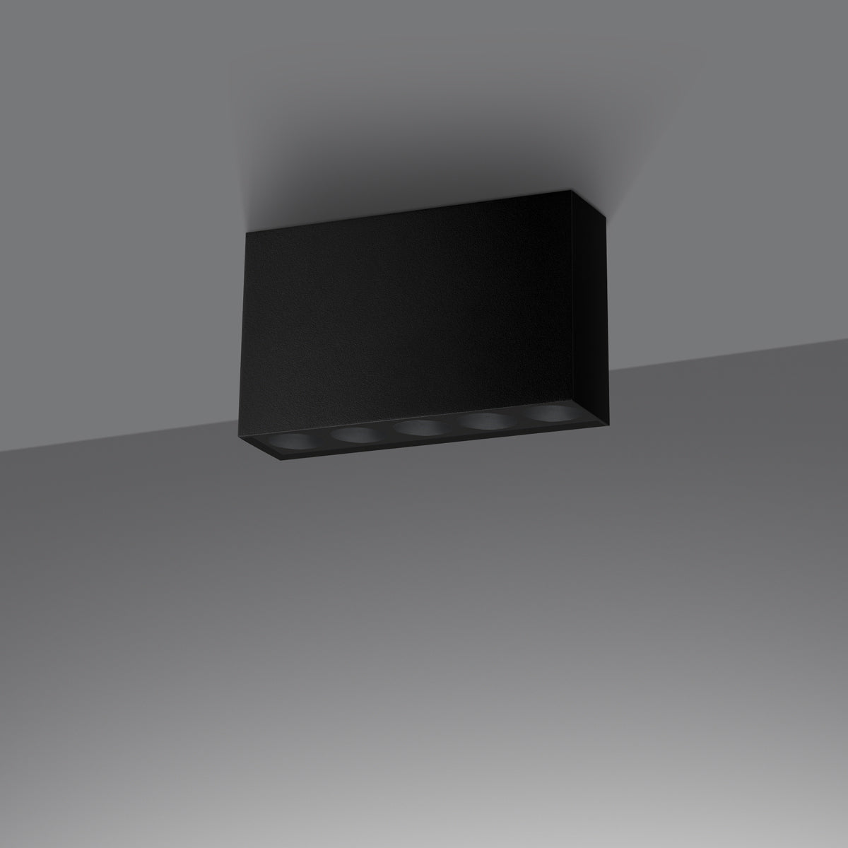 Ceiling light SOLE black LED
