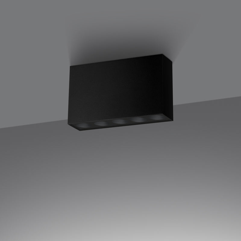 Ceiling light SOLE black LED