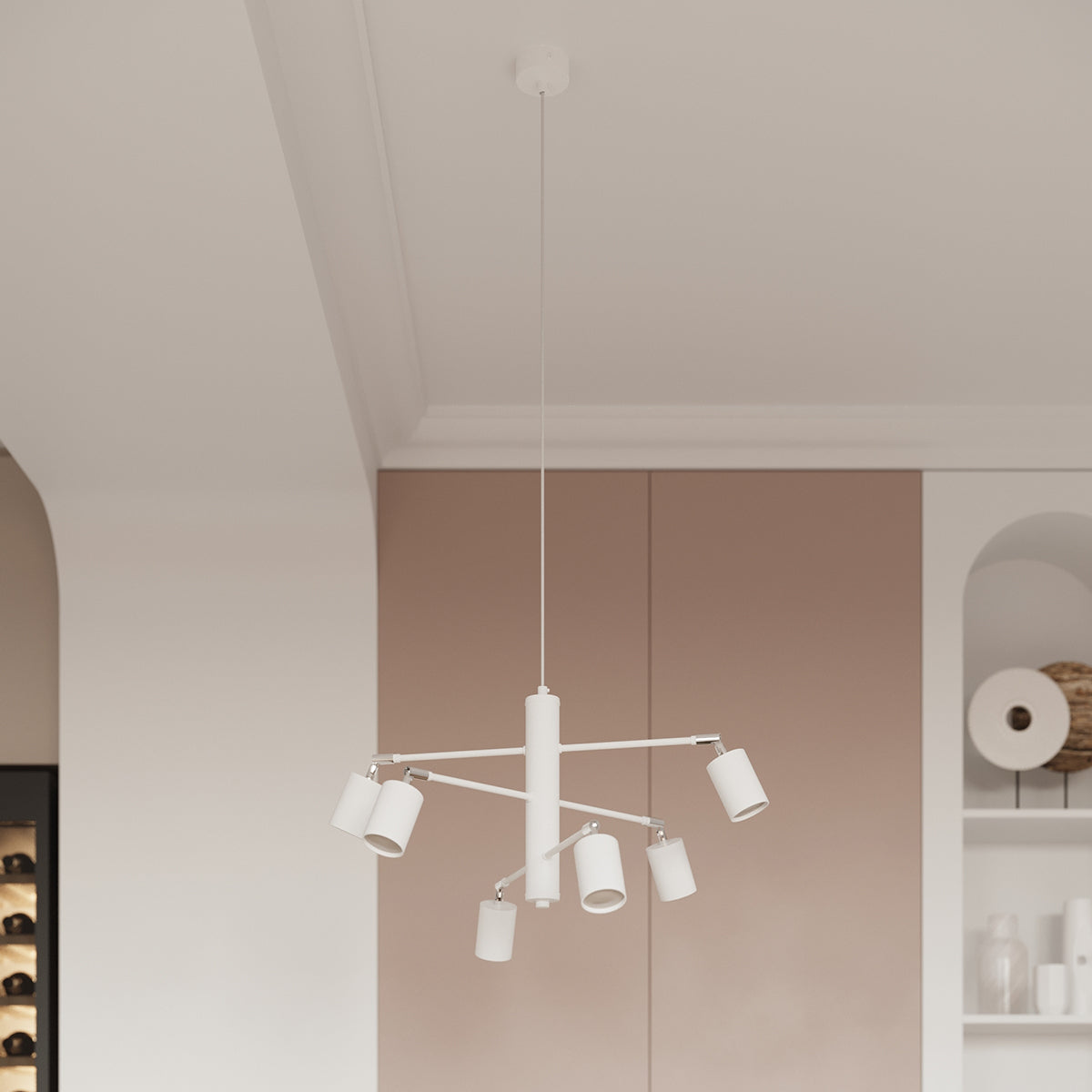 Ceiling light LEMMI 6L white