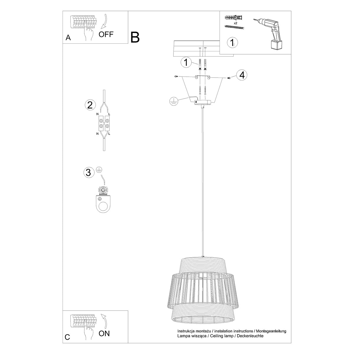 BRILO hanglamp