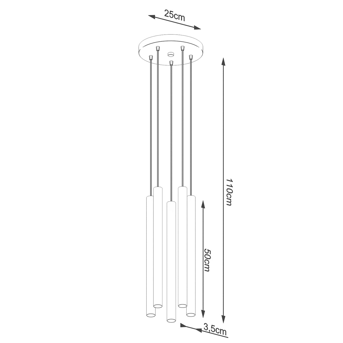 Hanglampen PASTELO 5P hout