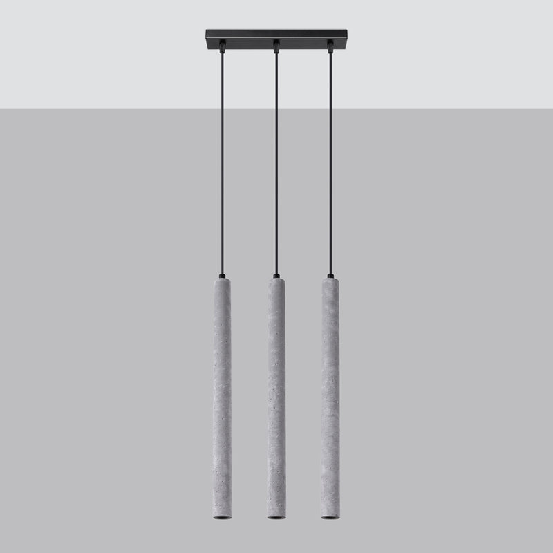 Pendant lights PASTELO 3L concrete