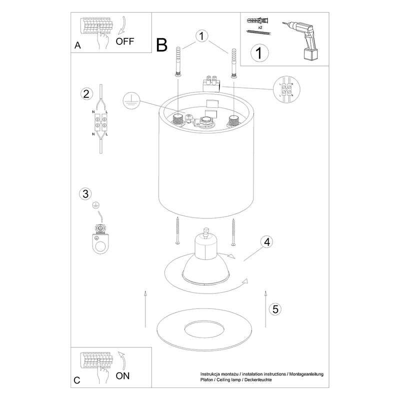 MIKA plafondlamp wit