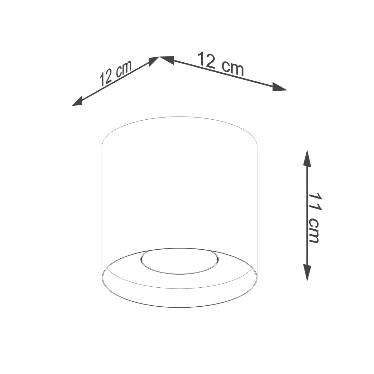 MIKA ceiling light grey