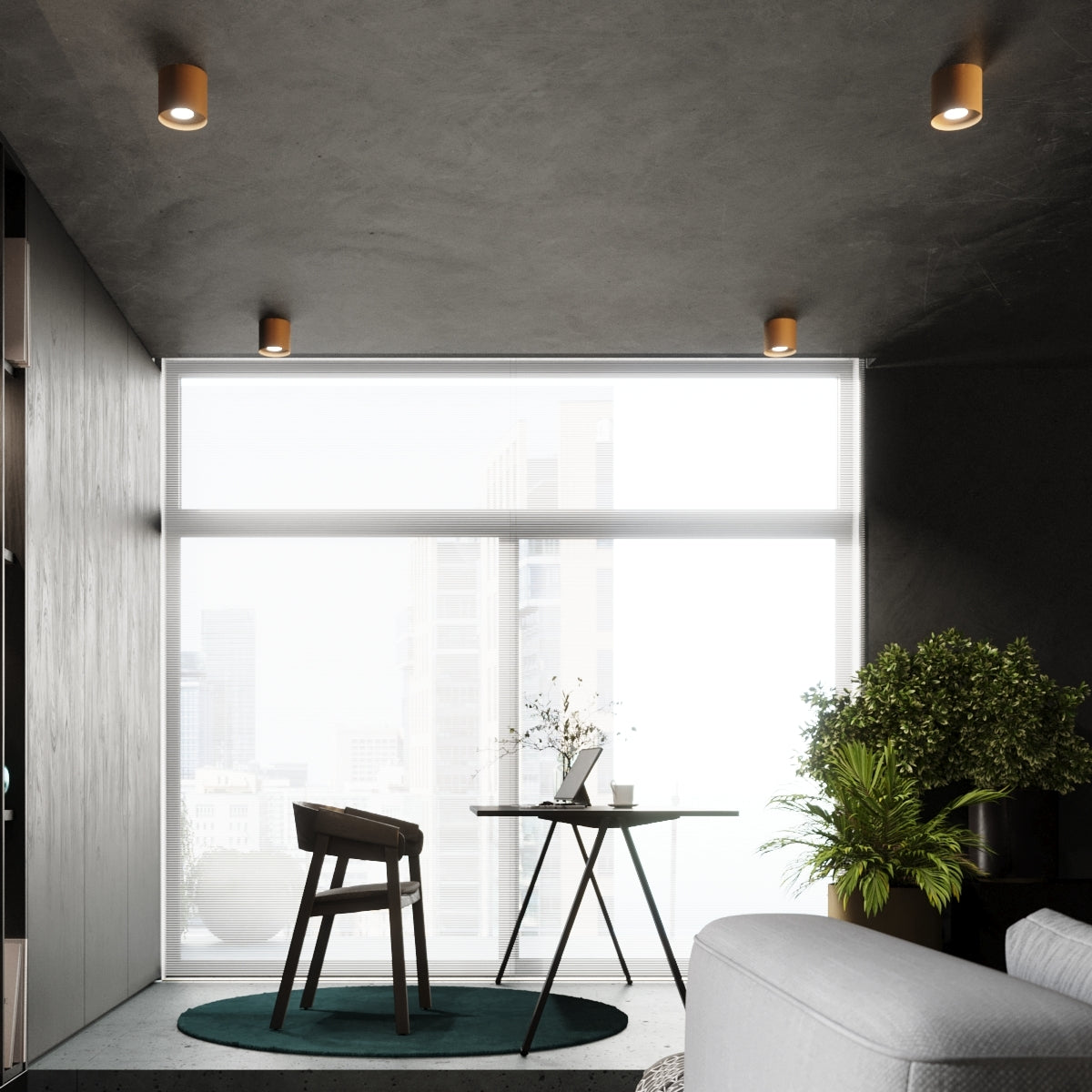 MIKA ceiling light golden