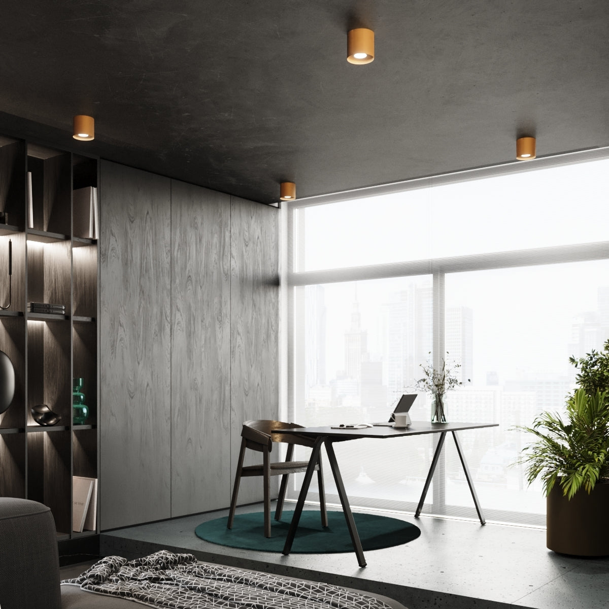 MIKA ceiling light golden