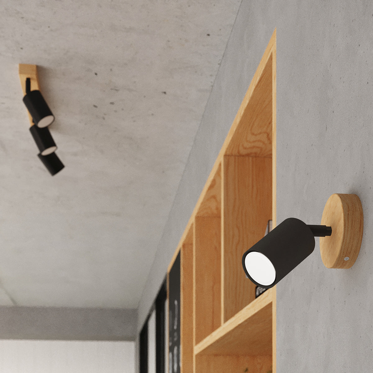 Ceiling light VERDO 3P black
