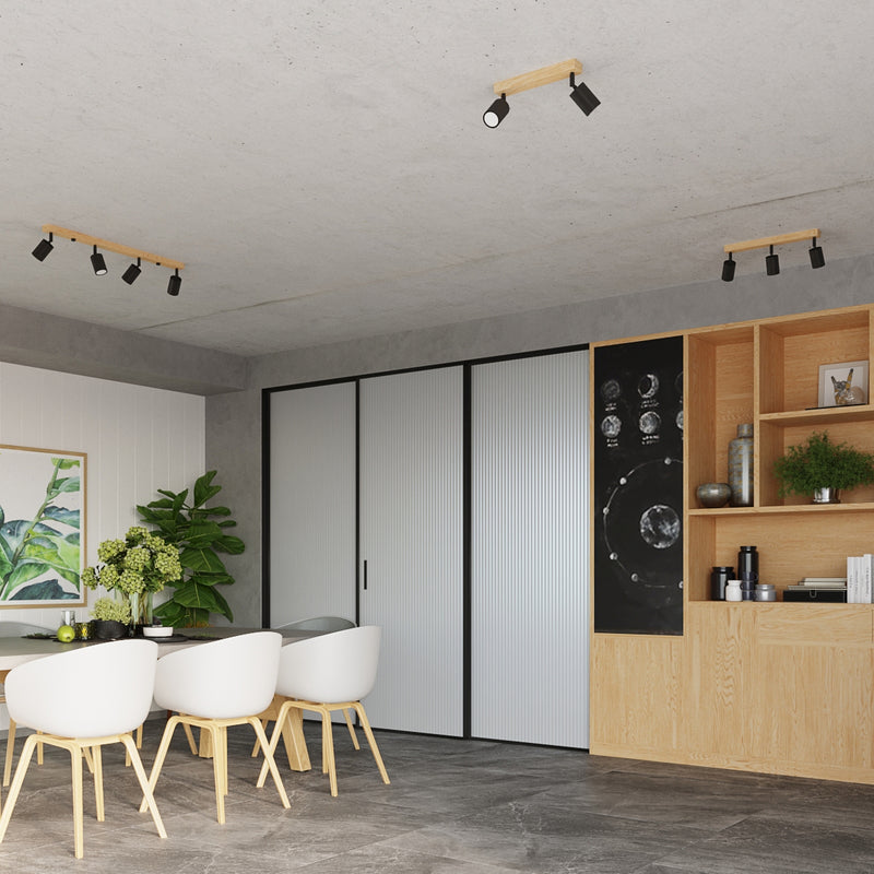 Ceiling light VERDO 3P black