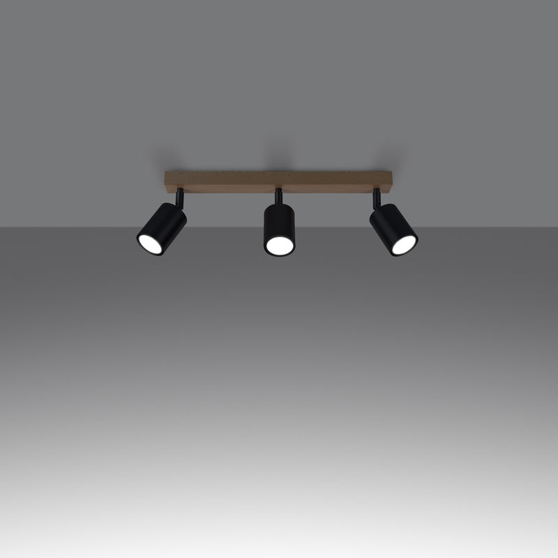 Ceiling light VERDO 3L black
