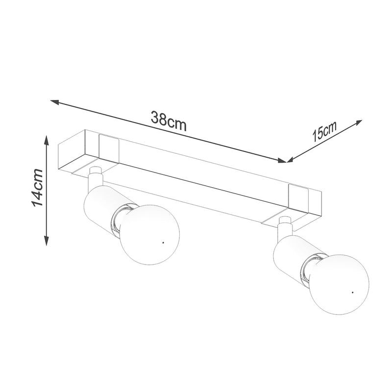 ZUCA 2 ceiling light black