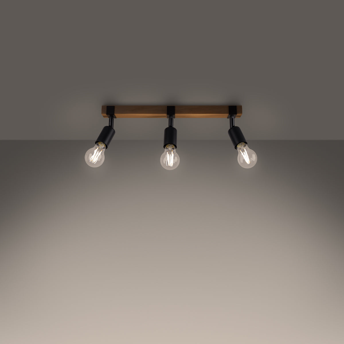 ZUCA 3 ceiling light black