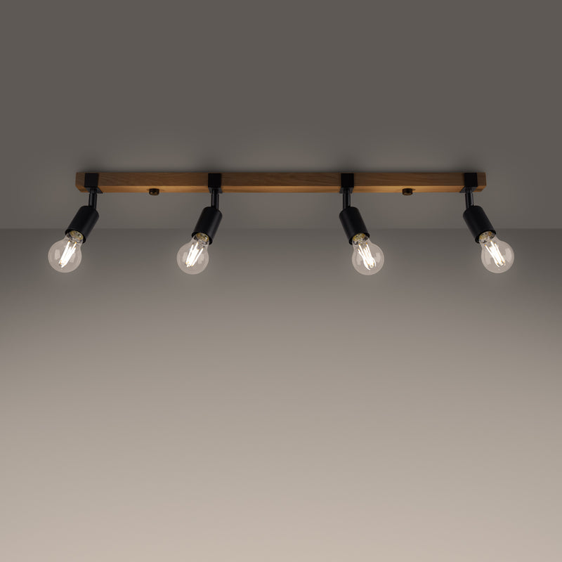 ZUCA 4 ceiling light black