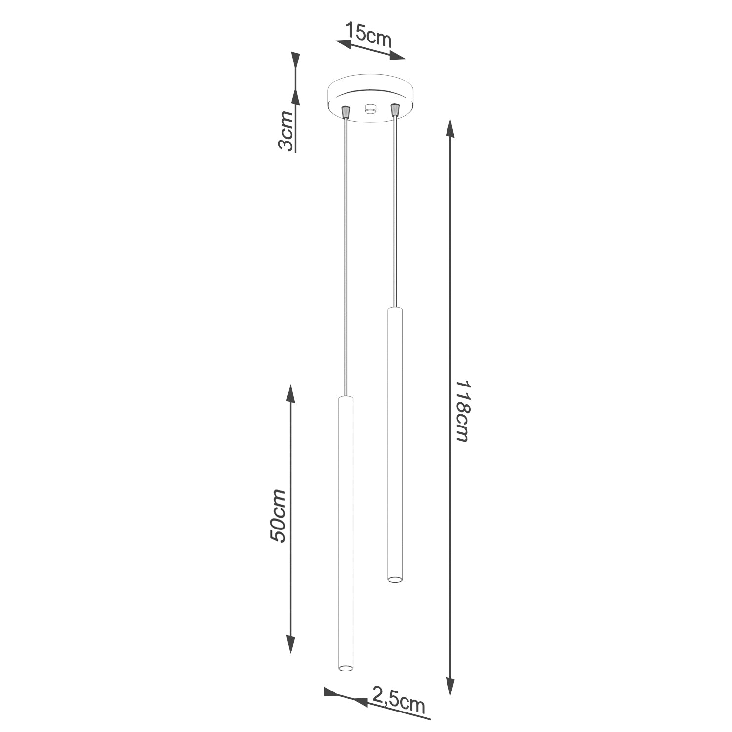 PASTELO 2 pendant lights black