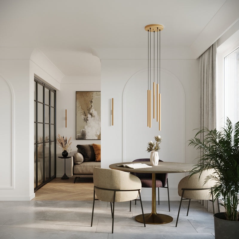 PASTELO 2 pendant lights gold