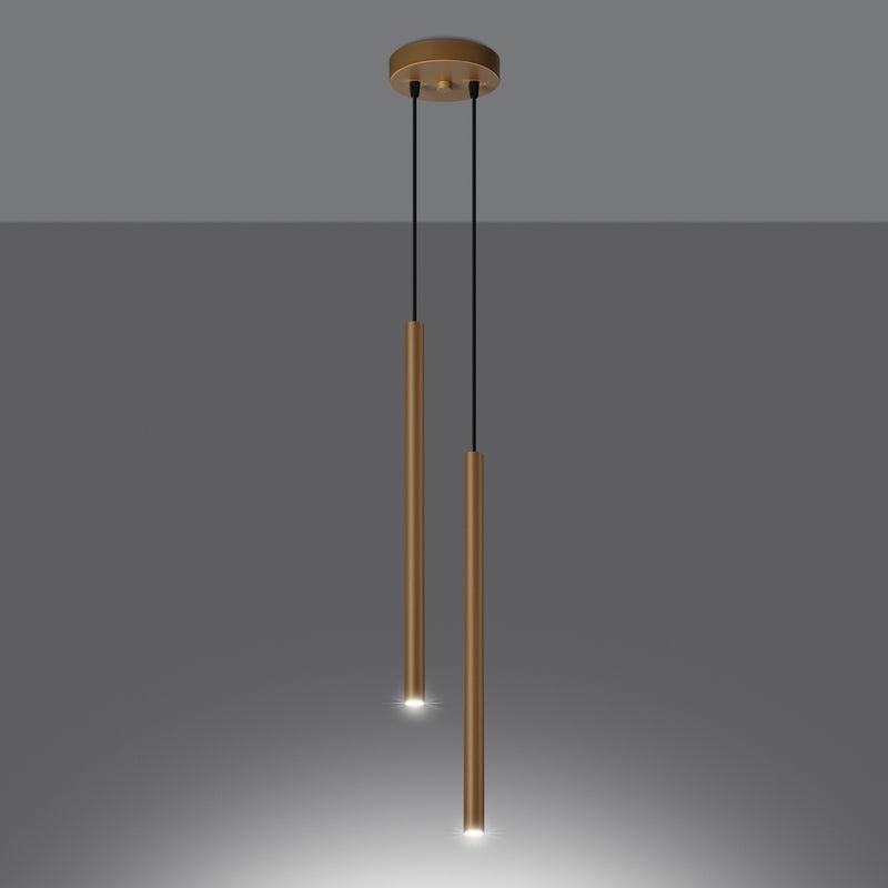 PASTELO 2 pendant lights gold