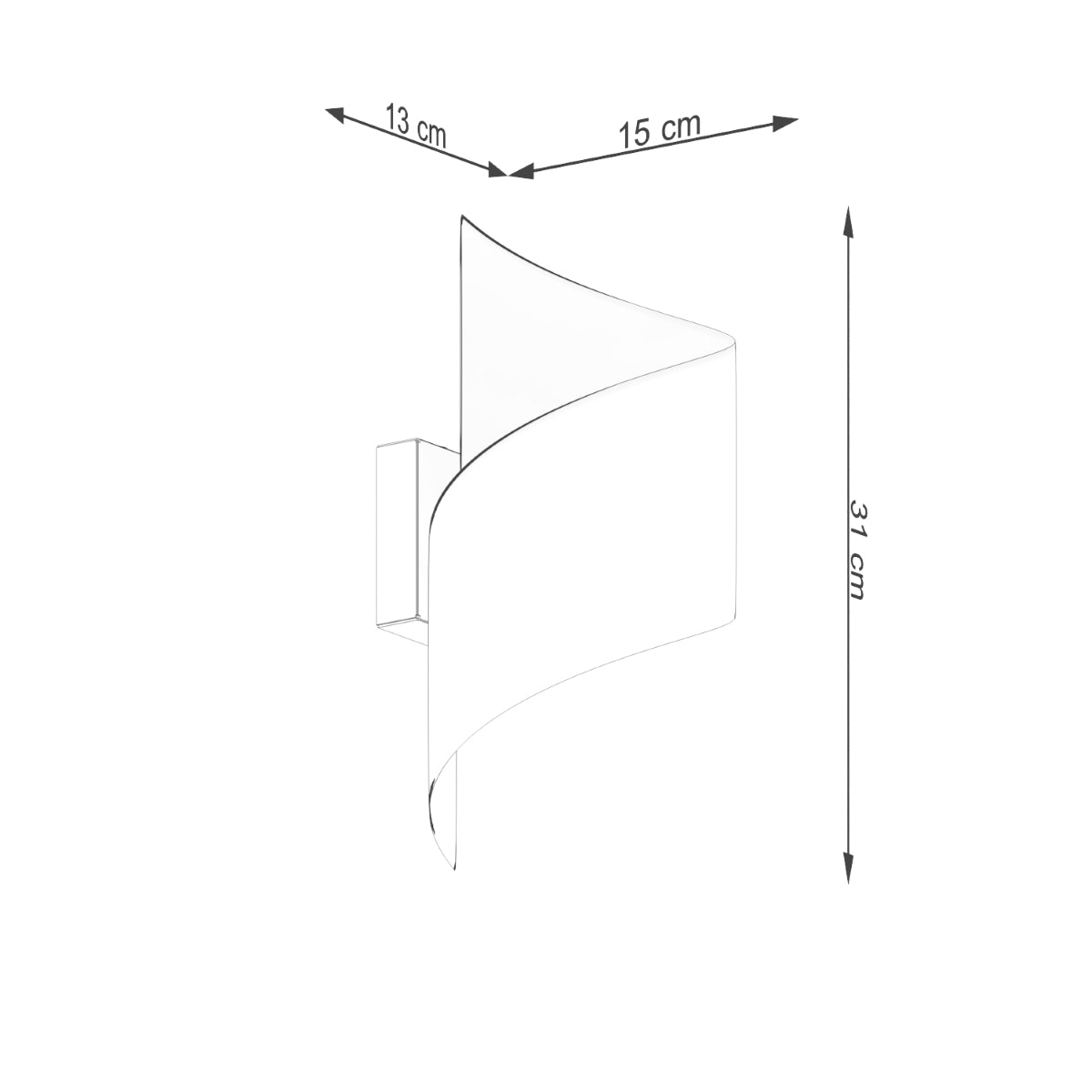 Wall light TALASSA White