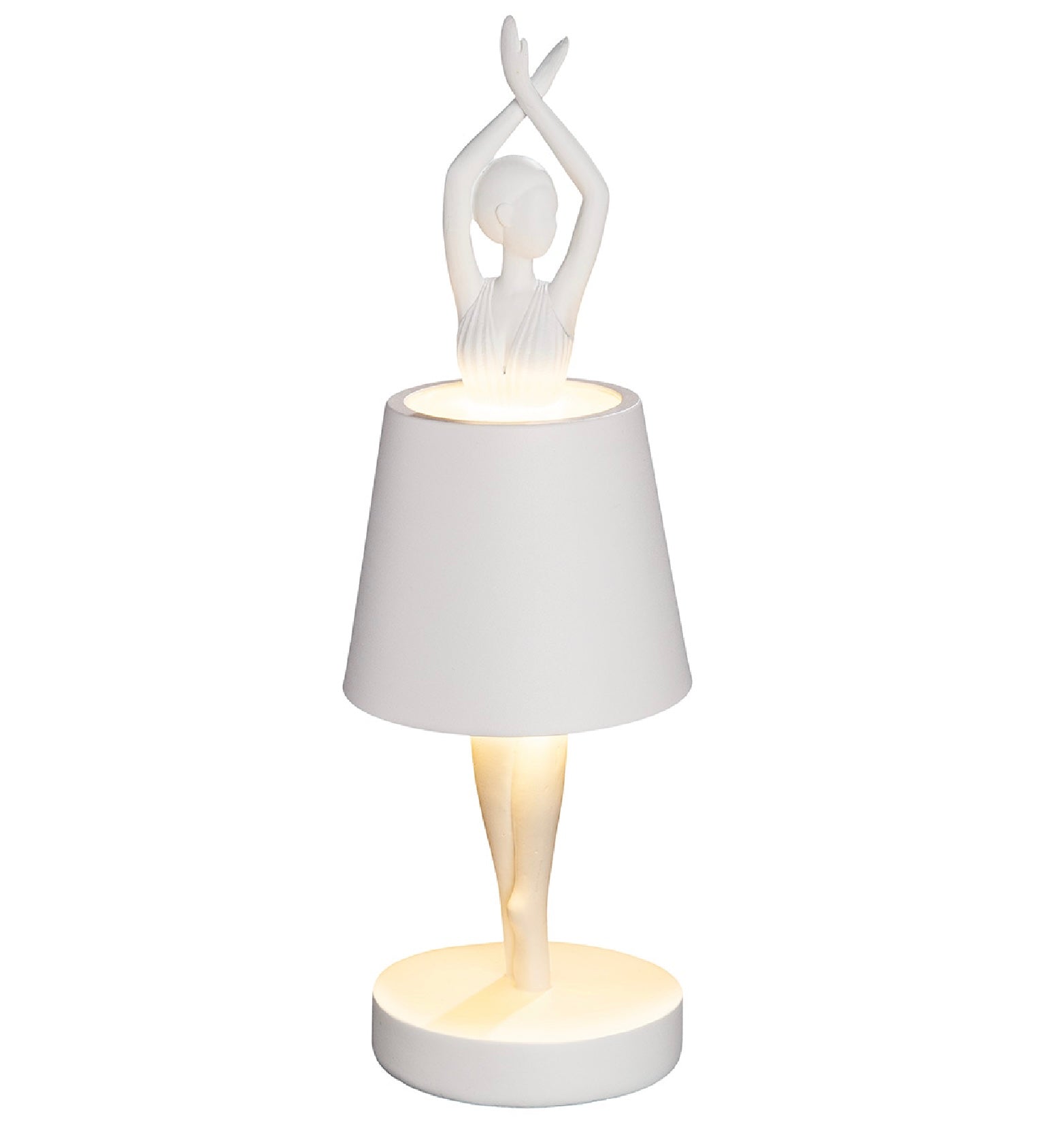 Tischleuchte Ballerina Odette LED Weiß 2er Set
