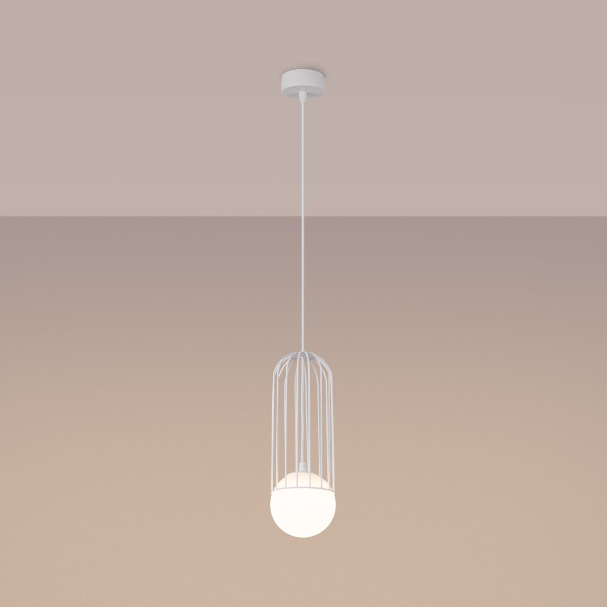 BRINA 1 hanglamp wit