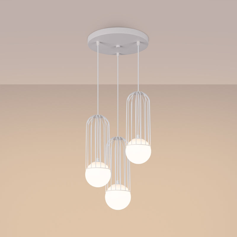 BRINA 3P hanglamp wit