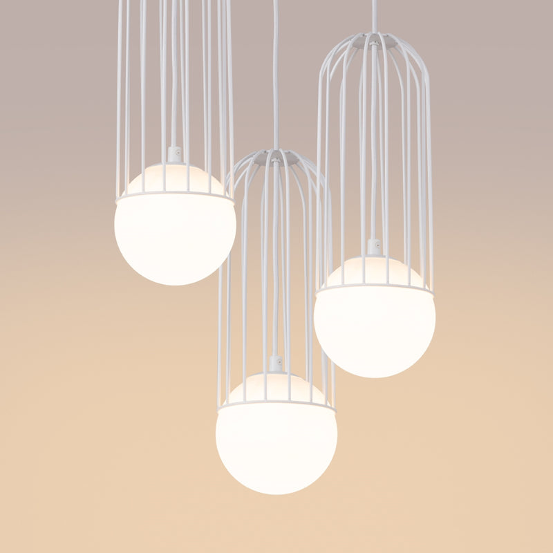 BRINA 3P hanglamp wit
