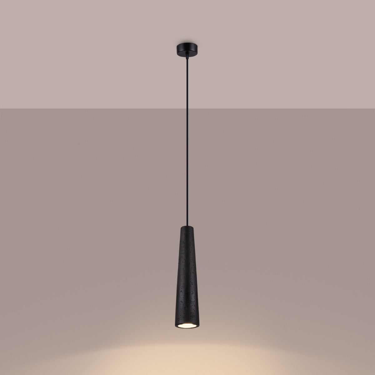 ELECTRA hanglamp zwart beton