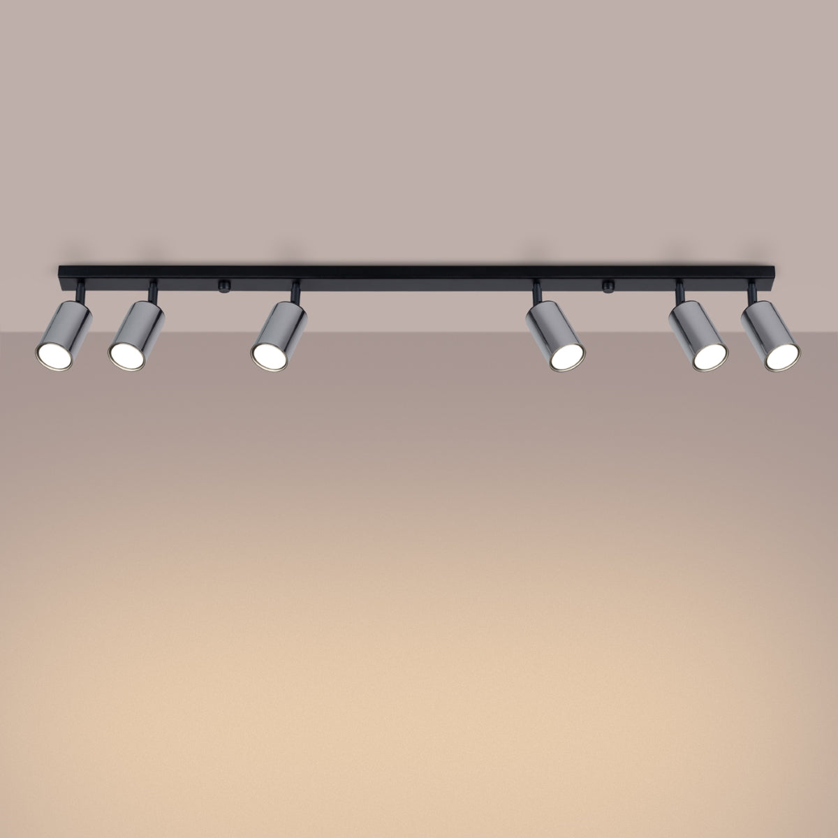Plafond WINX 6L schwarz/chrom