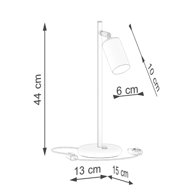 Table lamp WINX black/copper