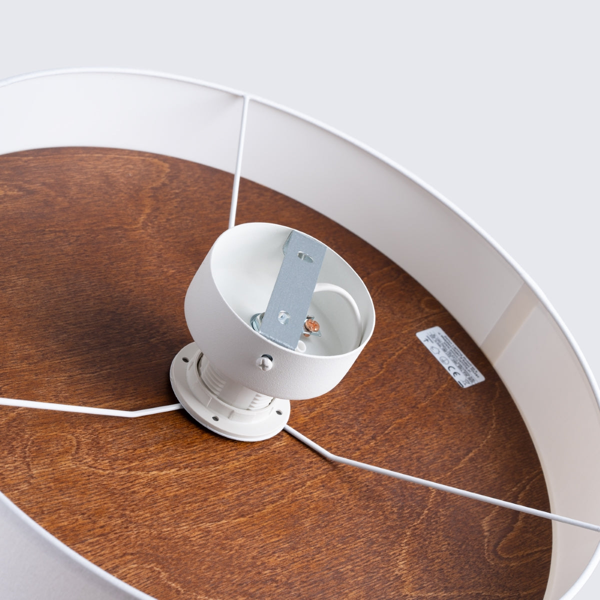 Plafond TELESTO Weiß/Dunkelbraun