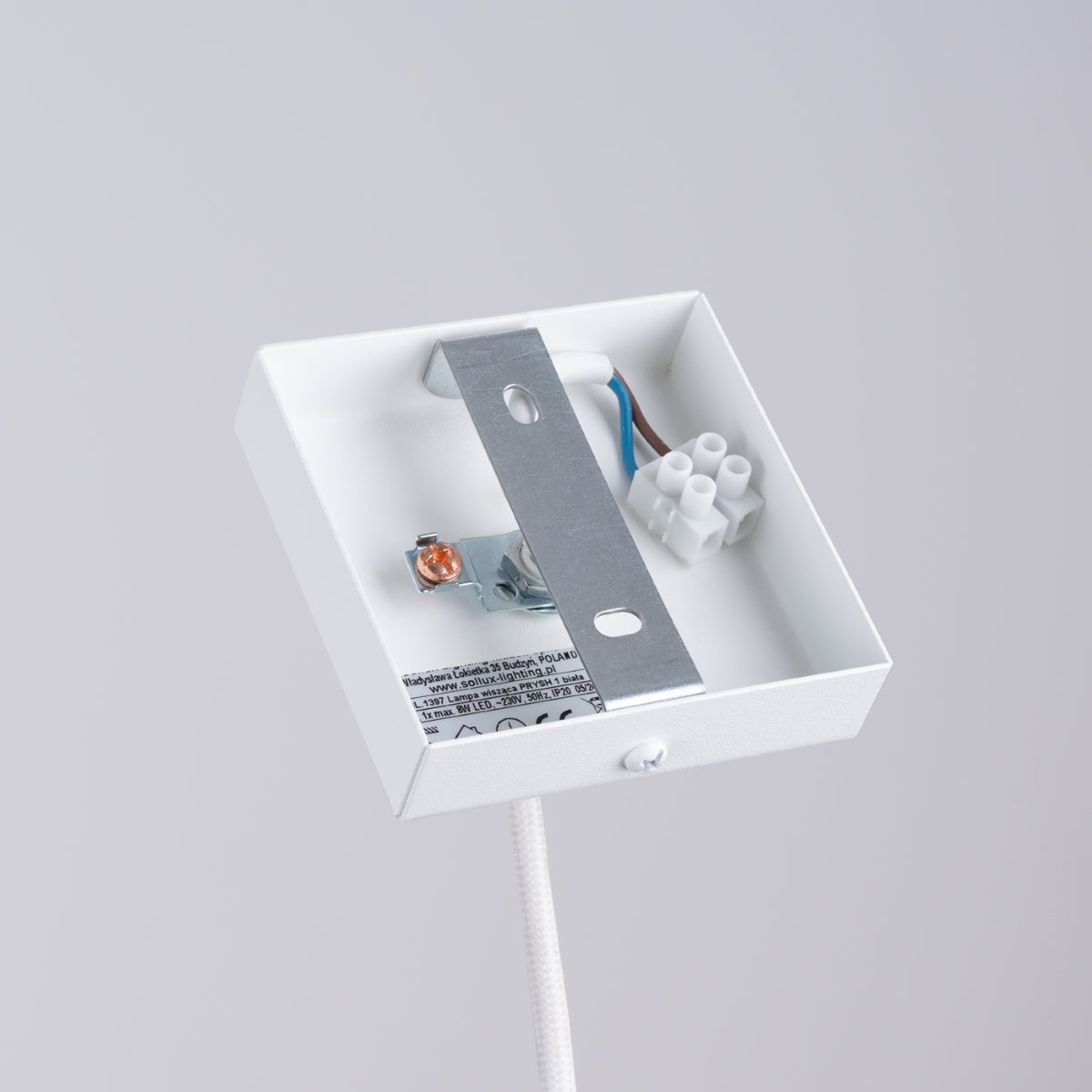 Pendant lamp PRYSM 1 white