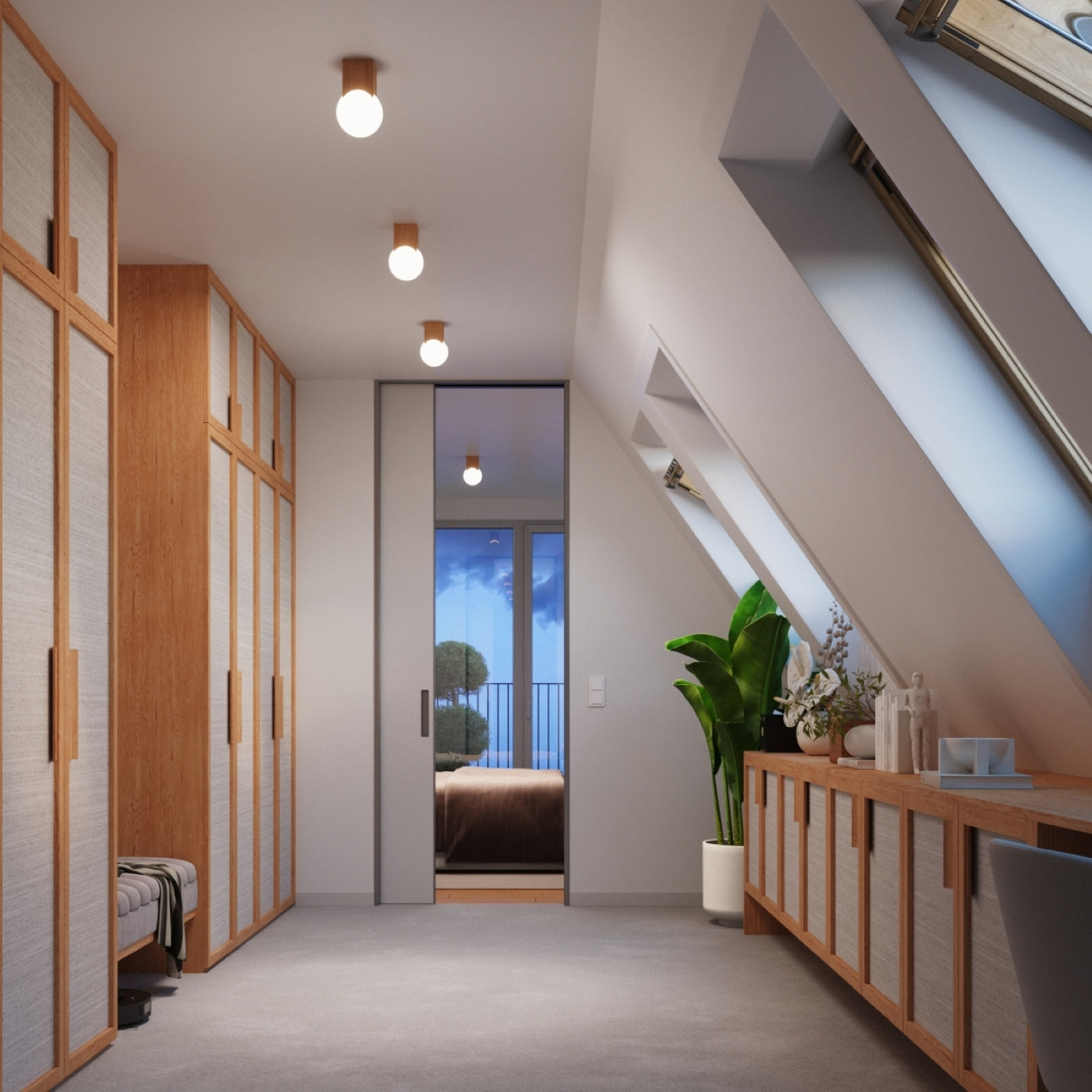 SOLIS natural wood ceiling light – stylish lighting with natural charm