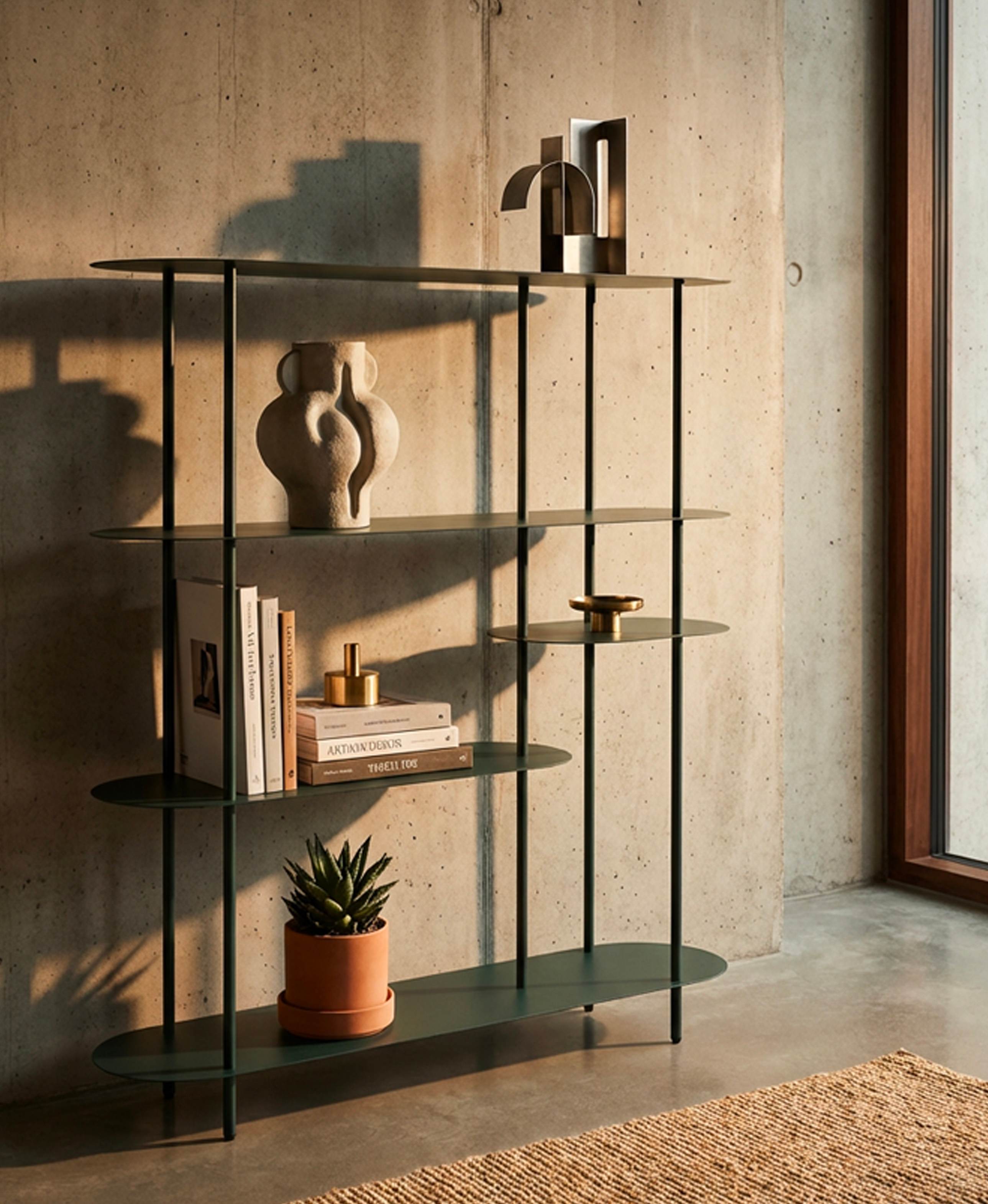 Bücherregal Saturno Ottanio modern Metall 118 cm