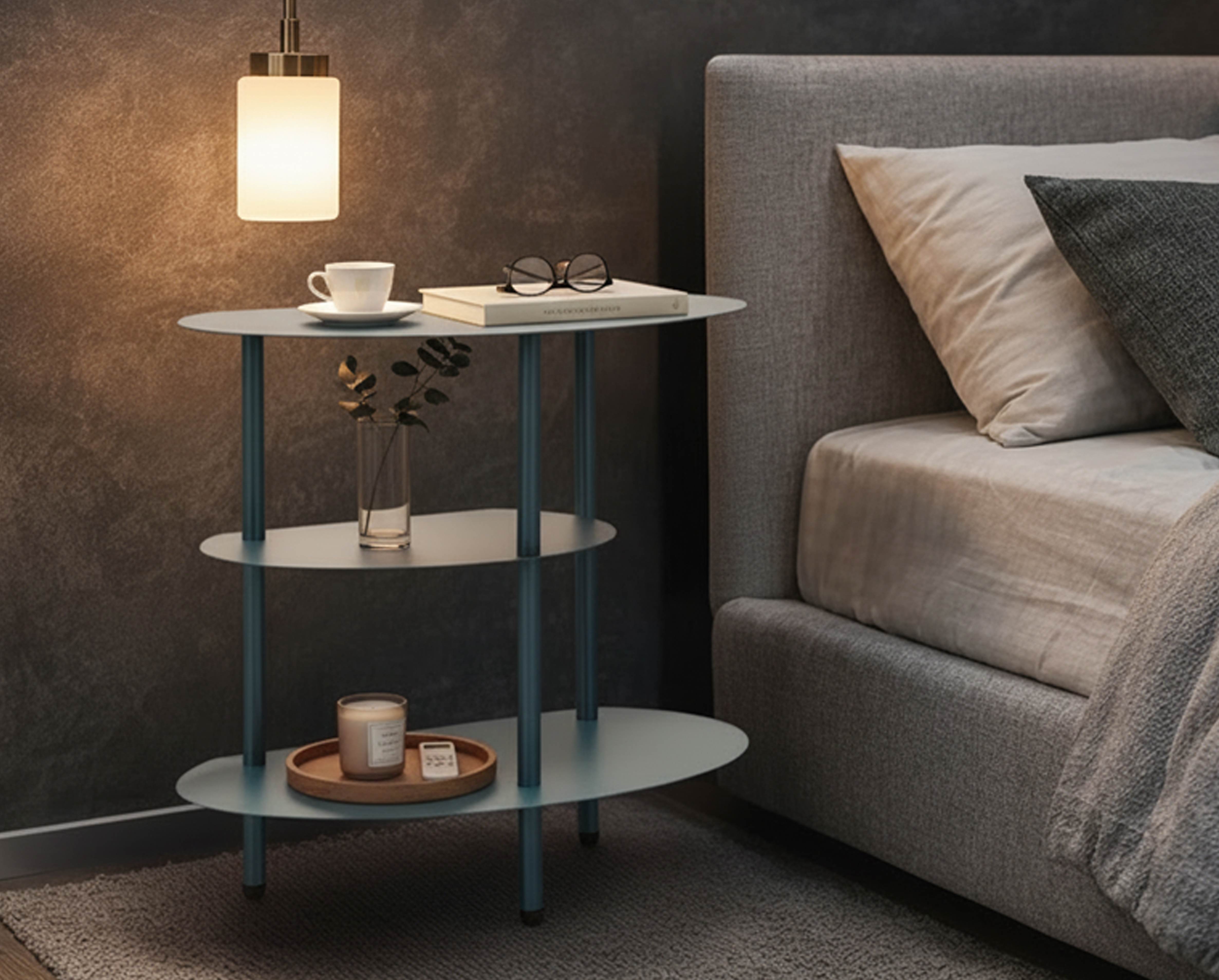 Nachttisch Saturno Ottanio modern Metall 49 cm