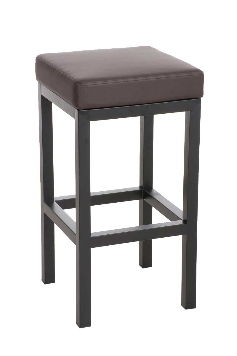 Barhocker Taylor Kunstlederbezug Sitzhöhe 78 cm Metallgestell schwarz